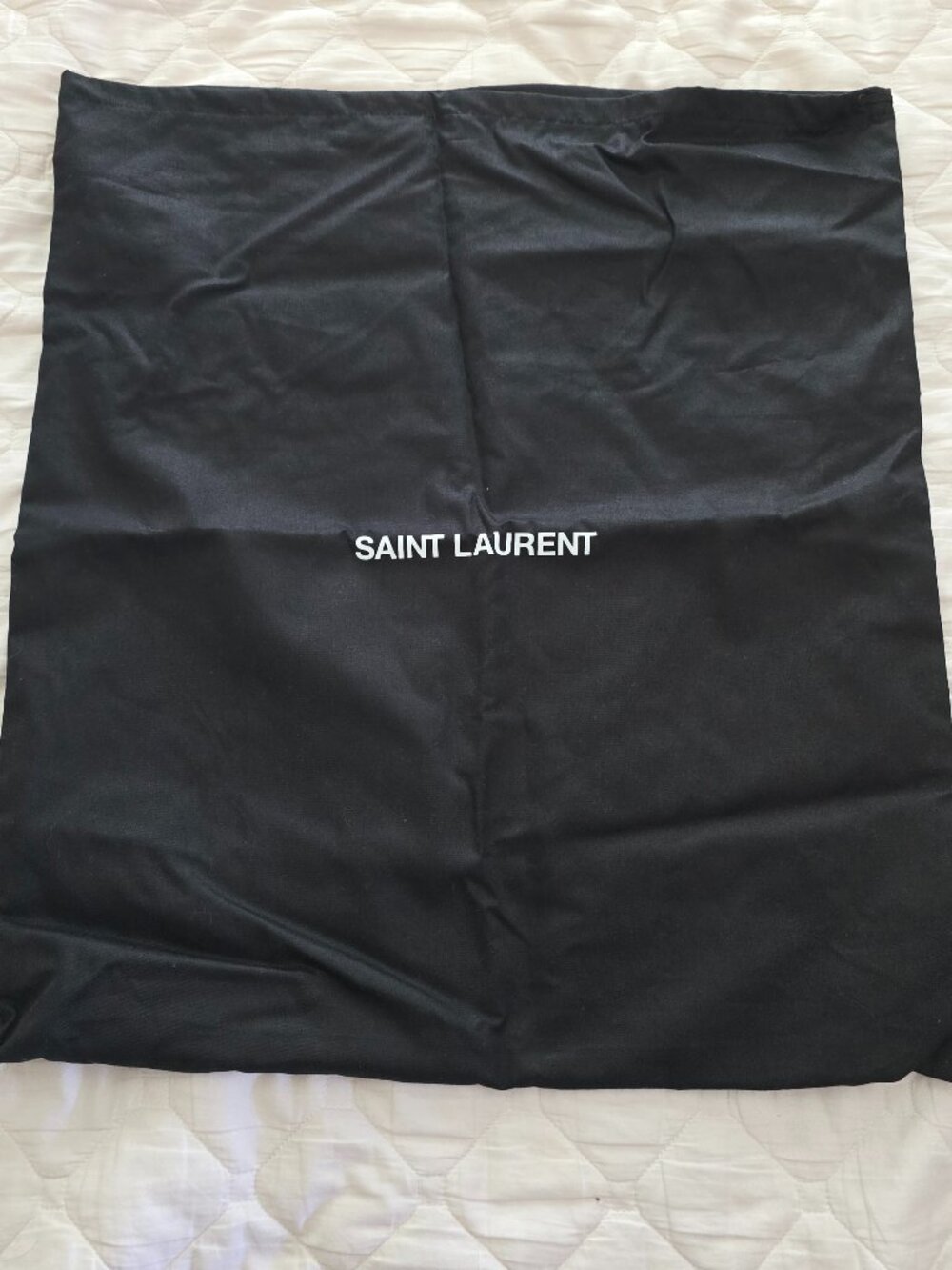 Authentic Saint Laurent YSL Black Dust Bag Large 20x23 Sleeper Dust Cover